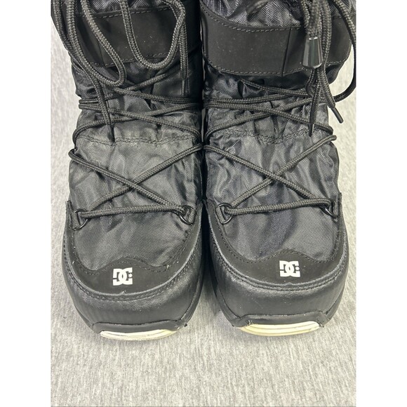 DC Chalet RARE  FAUX FUR SNOW BOOTS Black SIZE Large US Size 9 Great Condition - Picture 10 of 16